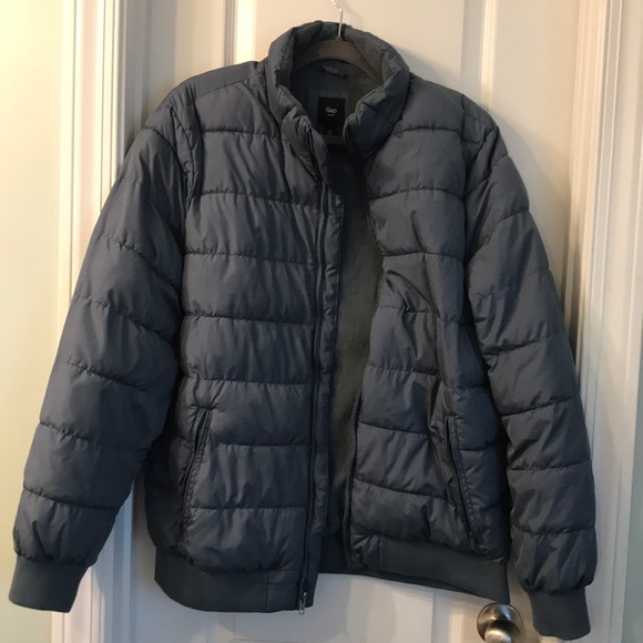 gap puffer jacket mens